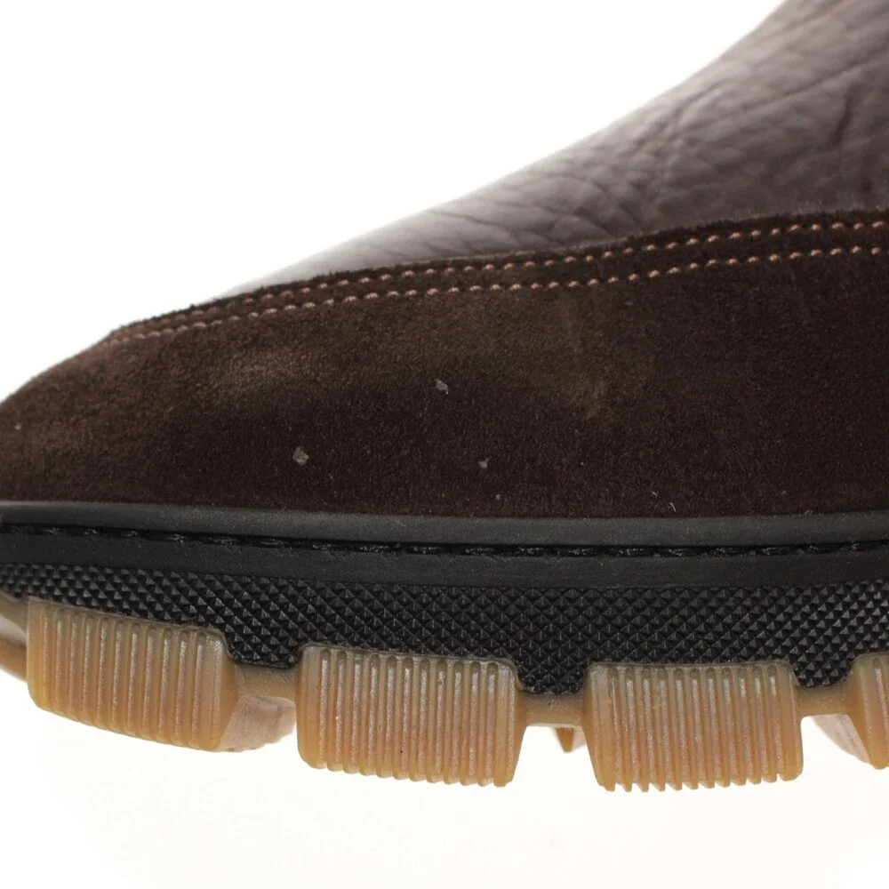 Di Bianco NWD Pull On Chelsea Boots Size 42 (US 9) in Dark Brown Leather